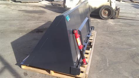 chip spreader bucket for skid steer|5 ft skid steer bucket.